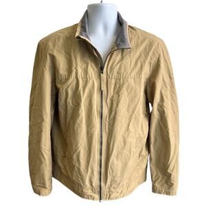 🌲 Timberland M Tan Full Zip Jacket Workwear Outdoors Gorpcore Y2K Fall Layer